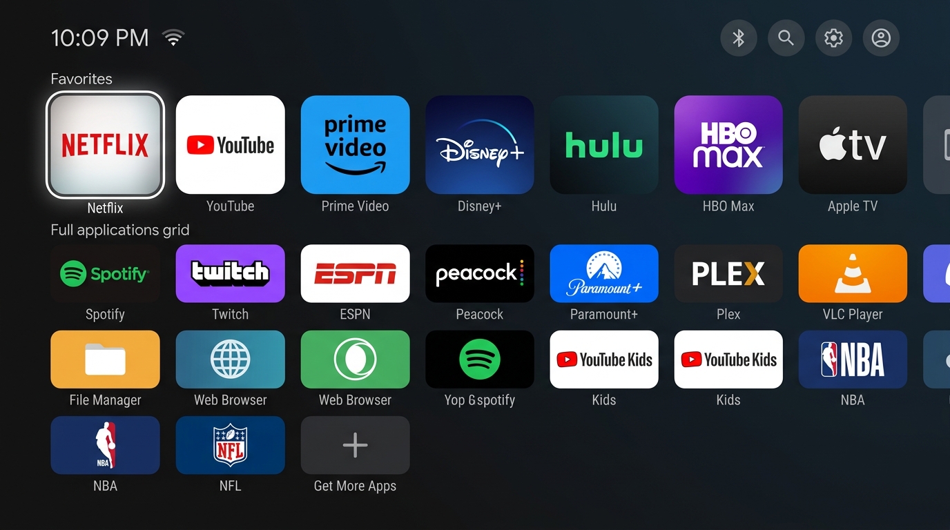 VeloxGrid TV — High-Performance Android TV Launcher